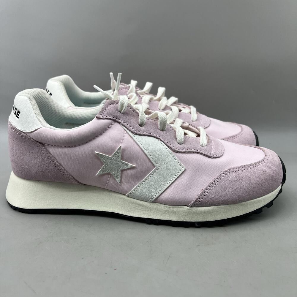 Converse Omega Trainer Shoes Women Size 9.5 Pink Canvas Suede Comfort Sneakers
